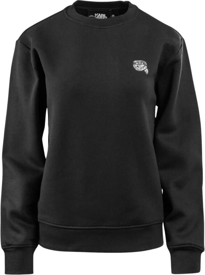 Karl Lagerfeld Iconic 2.0 Dames Hoodie Zwart Katoen Black Dames - Foto 1