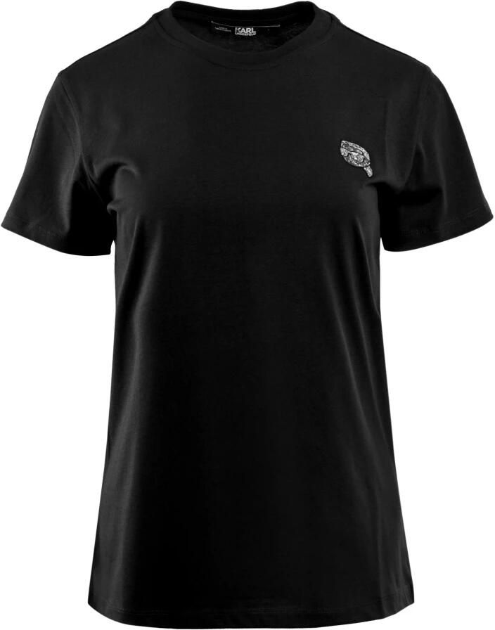 Karl Lagerfeld Iconisch Dames T-shirt 2.0 Black Dames