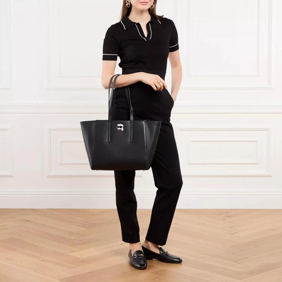 Karl Lagerfeld Shoppers K Ikonik 2.0 Leather Tote Pin in zwart - Foto 4
