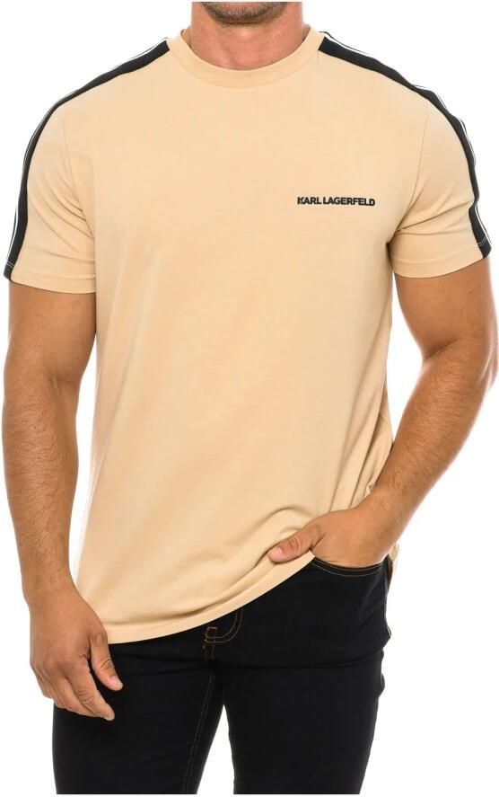 Karl Lagerfeld Klassiek T-shirt met korte mouwen Beige Heren - Foto 2
