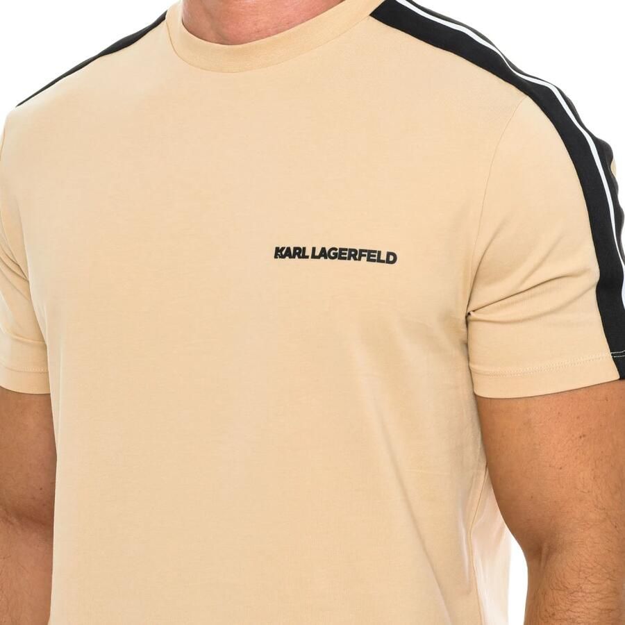 Karl Lagerfeld Klassiek T-shirt met korte mouwen Beige Heren