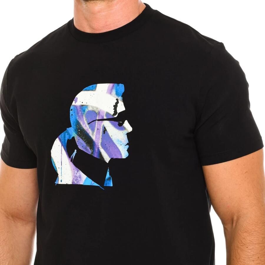 Karl Lagerfeld Klassiek T-shirt met korte mouwen Black Heren
