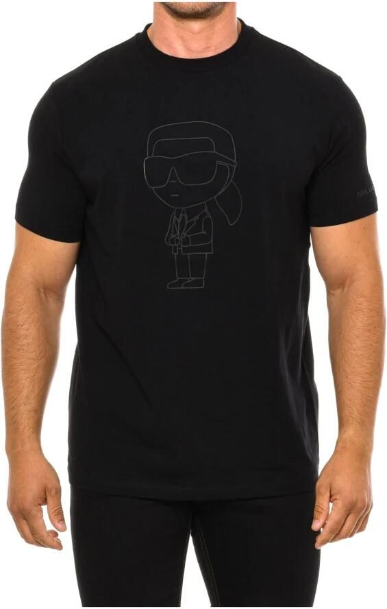 Karl Lagerfeld Klassiek T-shirt met korte mouwen Black Heren - Foto 2