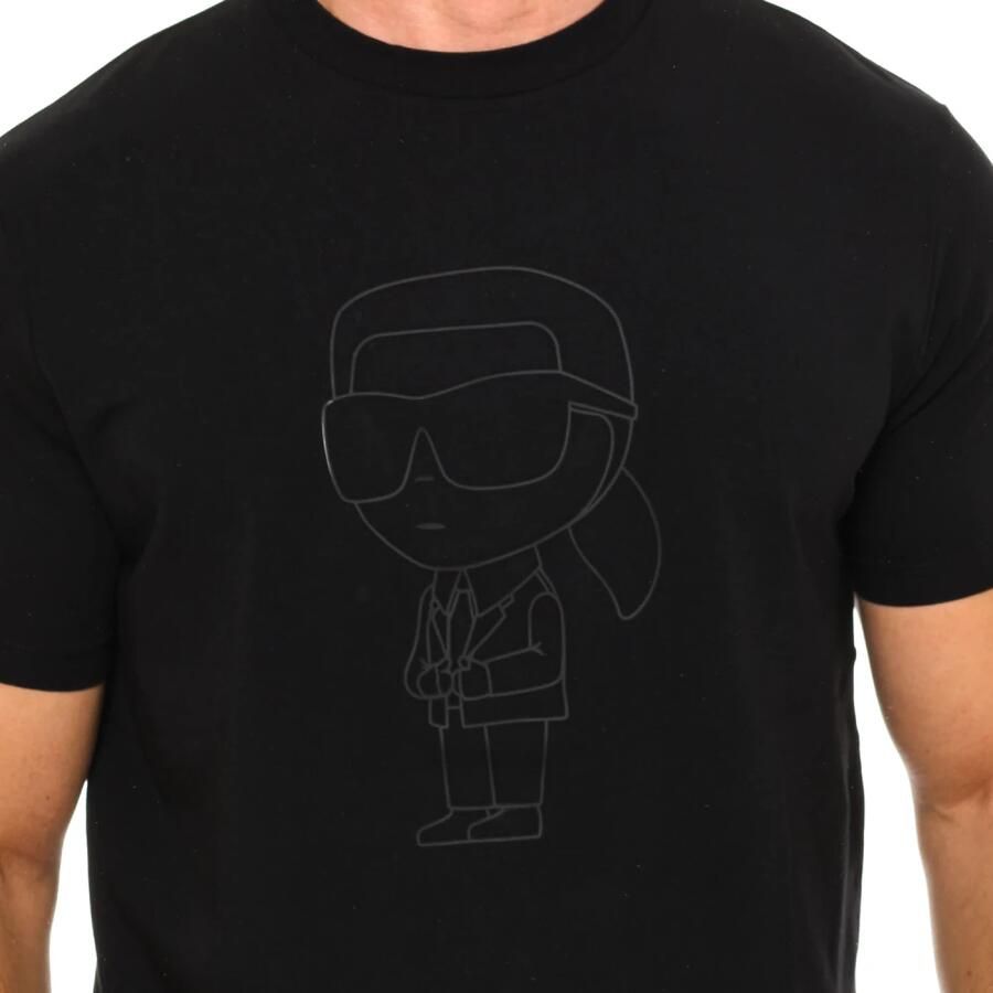 Karl Lagerfeld Klassiek T-shirt met korte mouwen Black Heren