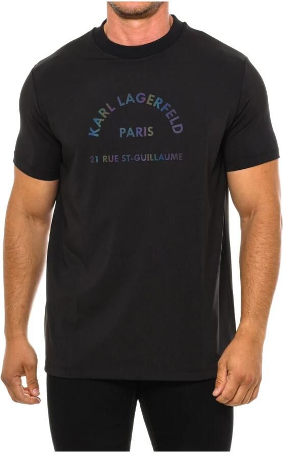 Karl Lagerfeld Klassiek T-shirt met korte mouwen Black Heren - Foto 3
