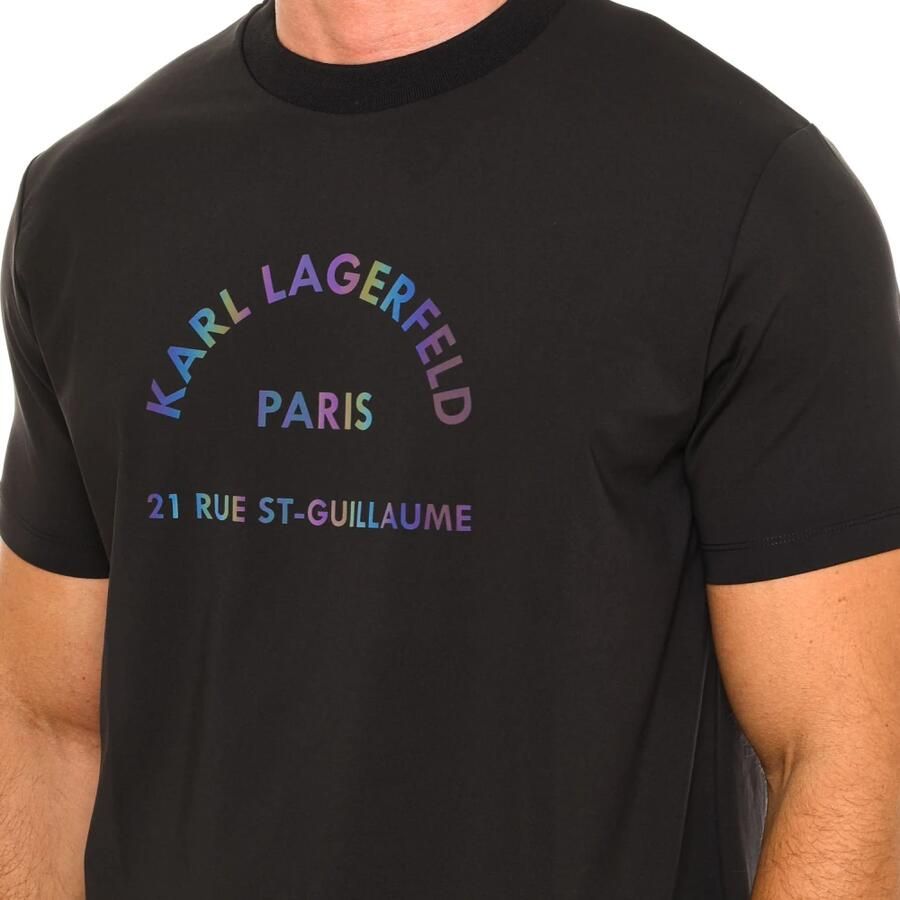 Karl Lagerfeld Klassiek T-shirt met korte mouwen Black Heren
