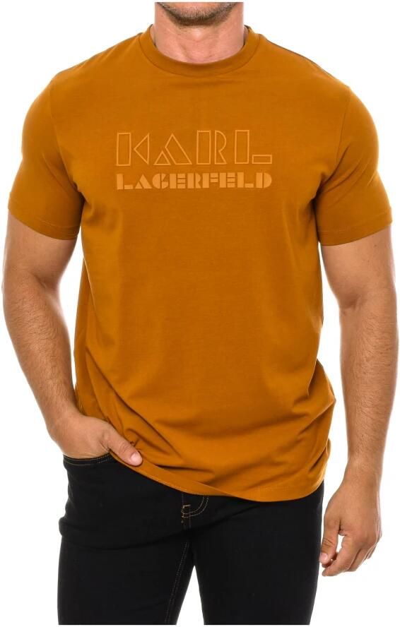 Karl Lagerfeld Klassiek T-shirt met korte mouwen Orange Heren - Foto 3