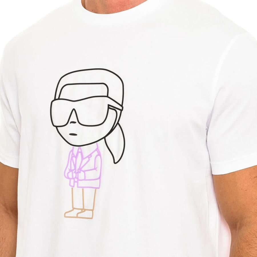 Karl Lagerfeld Klassiek T-shirt met korte mouwen White Heren