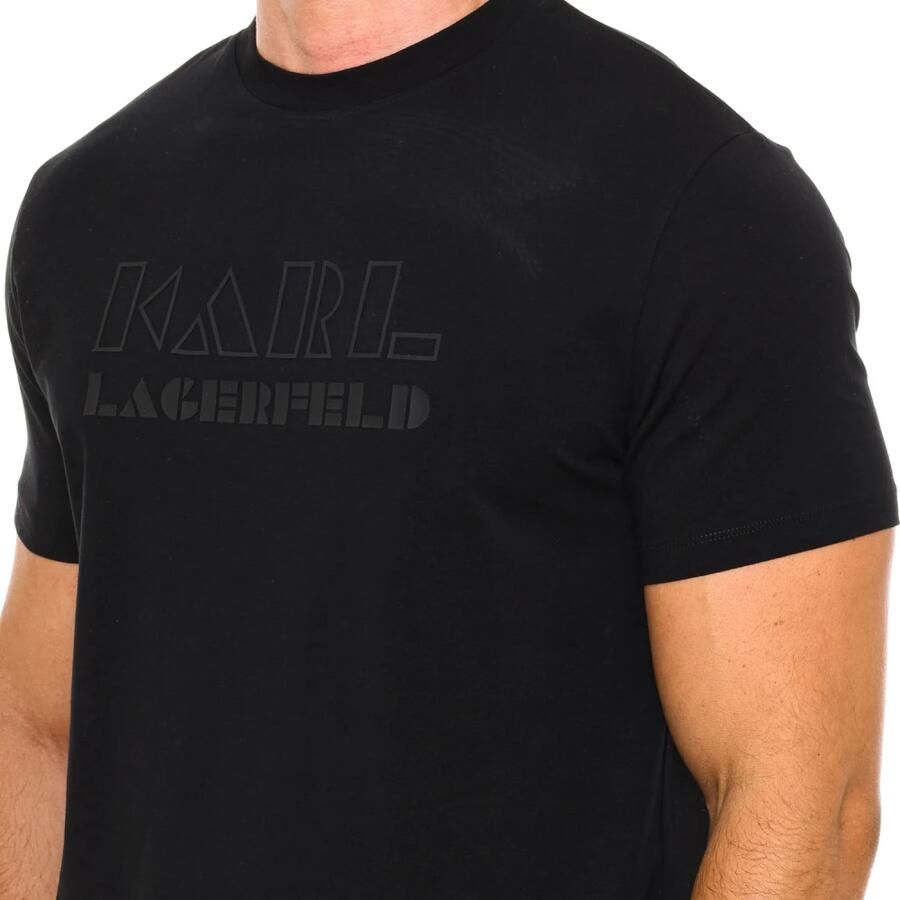 Karl Lagerfeld Klassieke stijl T-shirt met korte mouwen Black Heren
