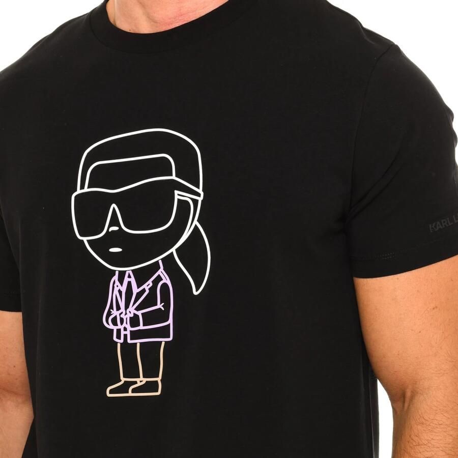 Karl Lagerfeld Klassieke stijl T-shirt met korte mouwen Black Heren