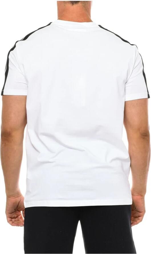 Karl Lagerfeld Biologisch Katoen Blend Jersey T-Shirt met Logo Print White Heren - Foto 3