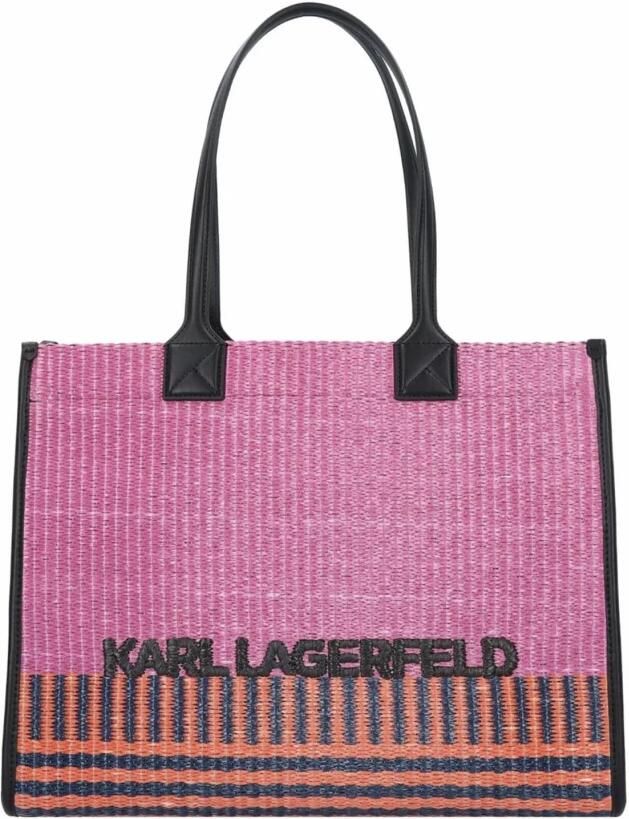 Karl Lagerfeld Vrouwelijke Shopping Bag met Ritssluiting voor Lente Zomer Pink Dames - Foto 2