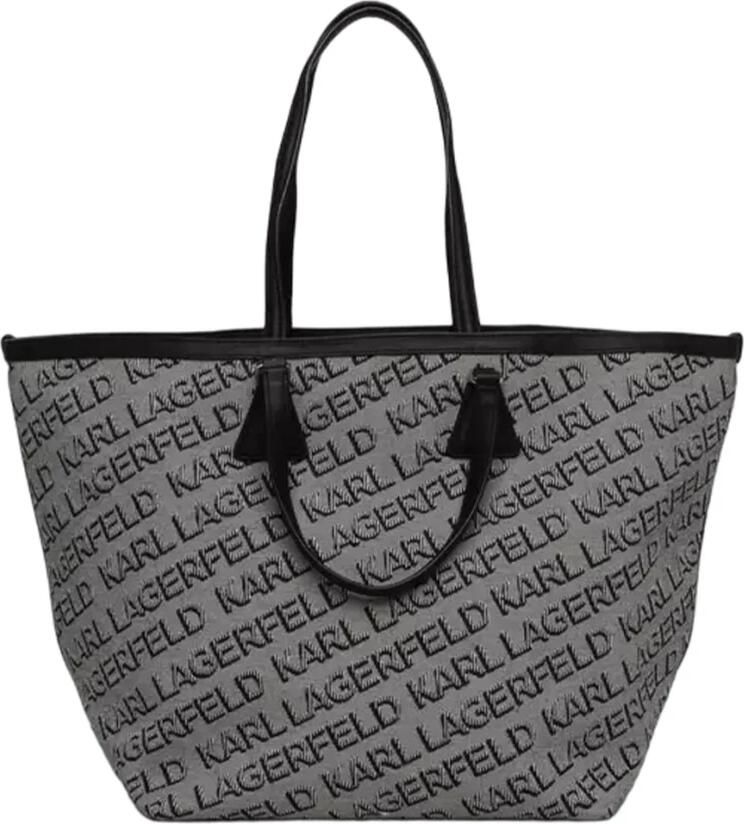 Karl Lagerfeld Essential Canvas Tote Zwart Brandy Black Dames - Foto 2
