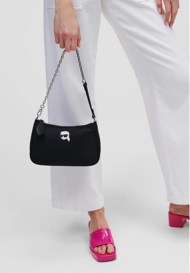 Karl Lagerfeld Pochettes Ikonik Nylon Small Zip in zwart - Foto 7