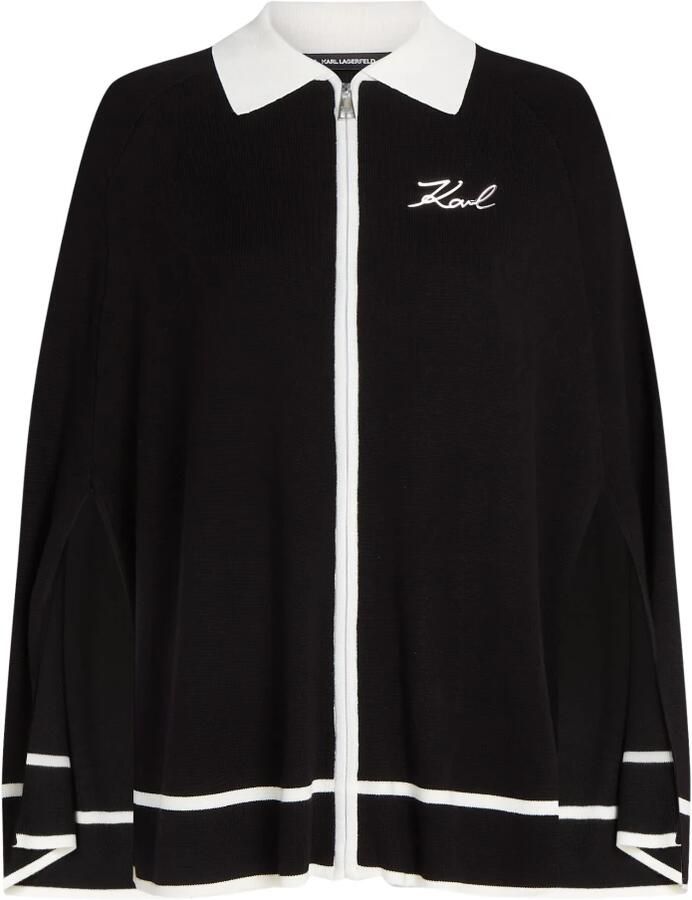 Karl Lagerfeld Smalle gebreide kledingstuk met grafische afwerking Black Dames - Foto 5