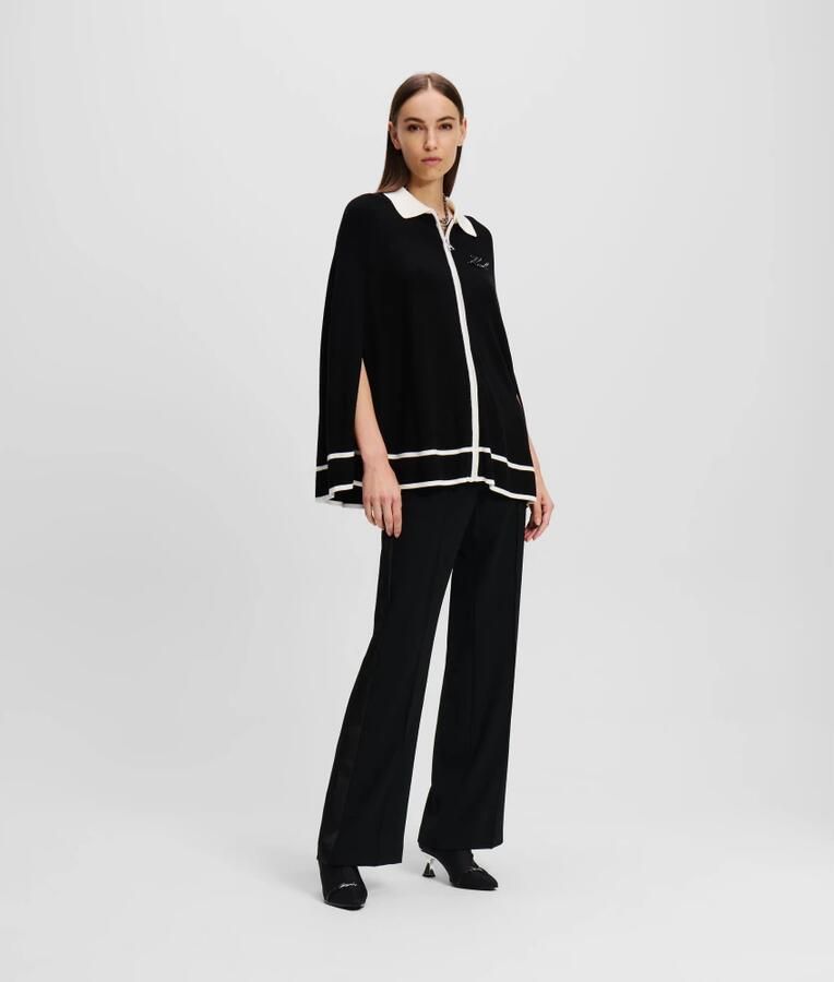 Karl Lagerfeld Smalle gebreide kledingstuk met grafische afwerking Black Dames - Foto 4