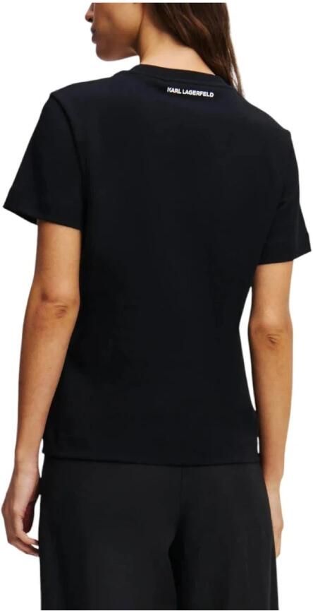 Karl Lagerfeld T-shirt Ikon Aquarelle Black Dames - Foto 2