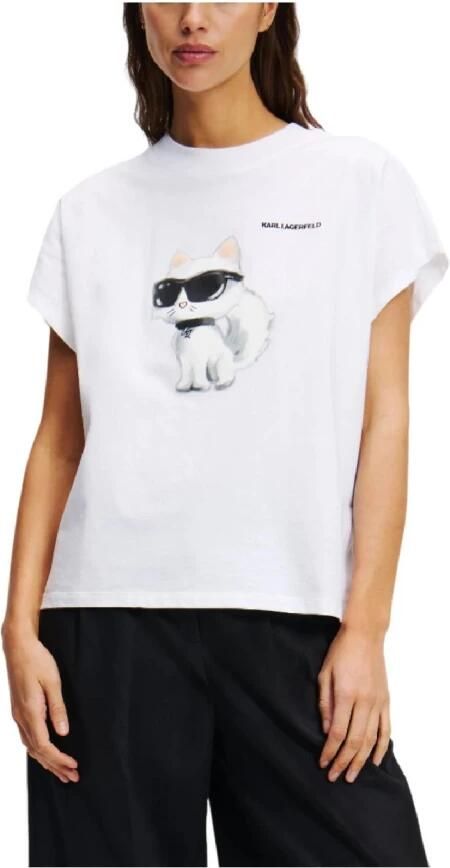 Karl Lagerfeld T-shirt Korte Mouw IKON AQUARELLE C LOOSE T-SHIRT - Foto 3