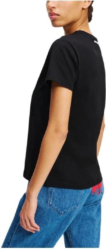 Karl Lagerfeld T-shirt Ikon Colour Regular Black Dames - Foto 2