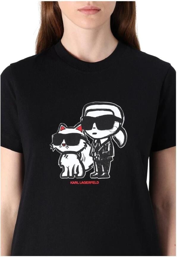 Karl Lagerfeld T-shirt Korte Mouw IKON SKETCH DUO T-SHIRT