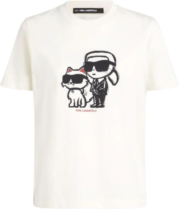 Karl Lagerfeld T-shirt Korte Mouw IKON SKETCH DUO T-SHIRT