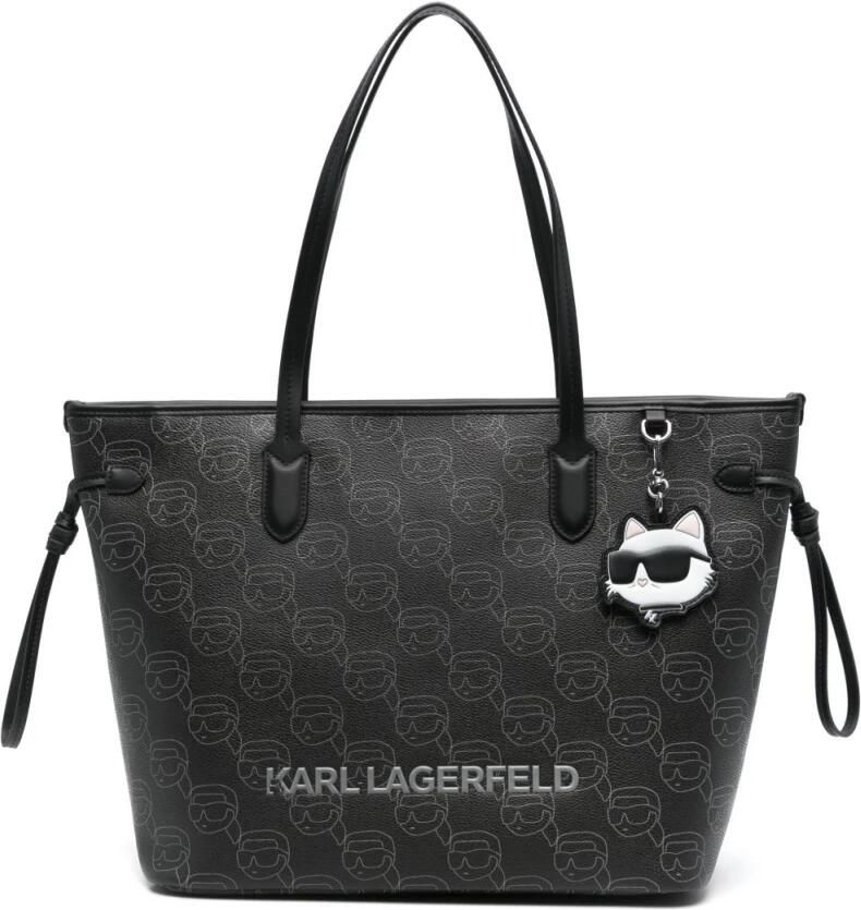 Karl Lagerfeld Shoppers & Totes Ikon Mono Cc Lg Tote in zwart - Foto 2