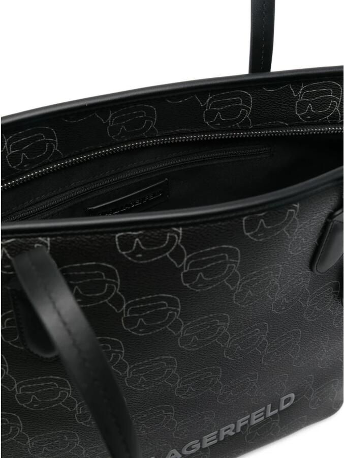 Karl Lagerfeld Shoppers & Totes Ikon Mono Cc Lg Tote in zwart - Foto 5