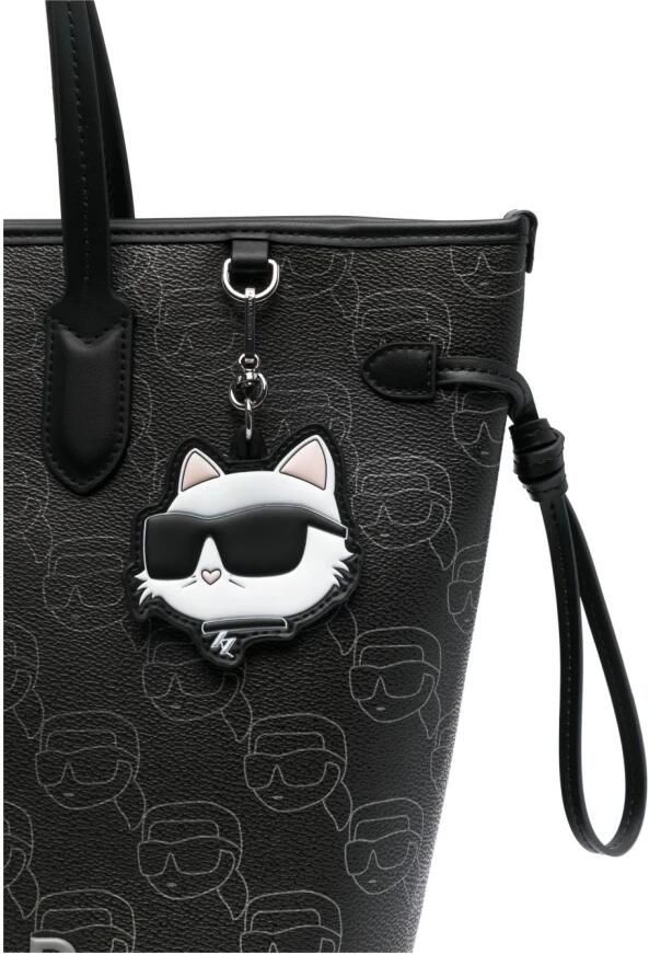 Karl Lagerfeld Shoppers & Totes Ikon Mono Cc Lg Tote in zwart - Foto 7