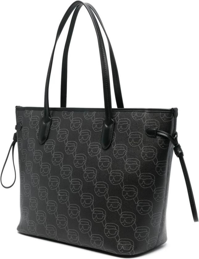 Karl Lagerfeld Shoppers & Totes Ikon Mono Cc Lg Tote in zwart - Foto 6