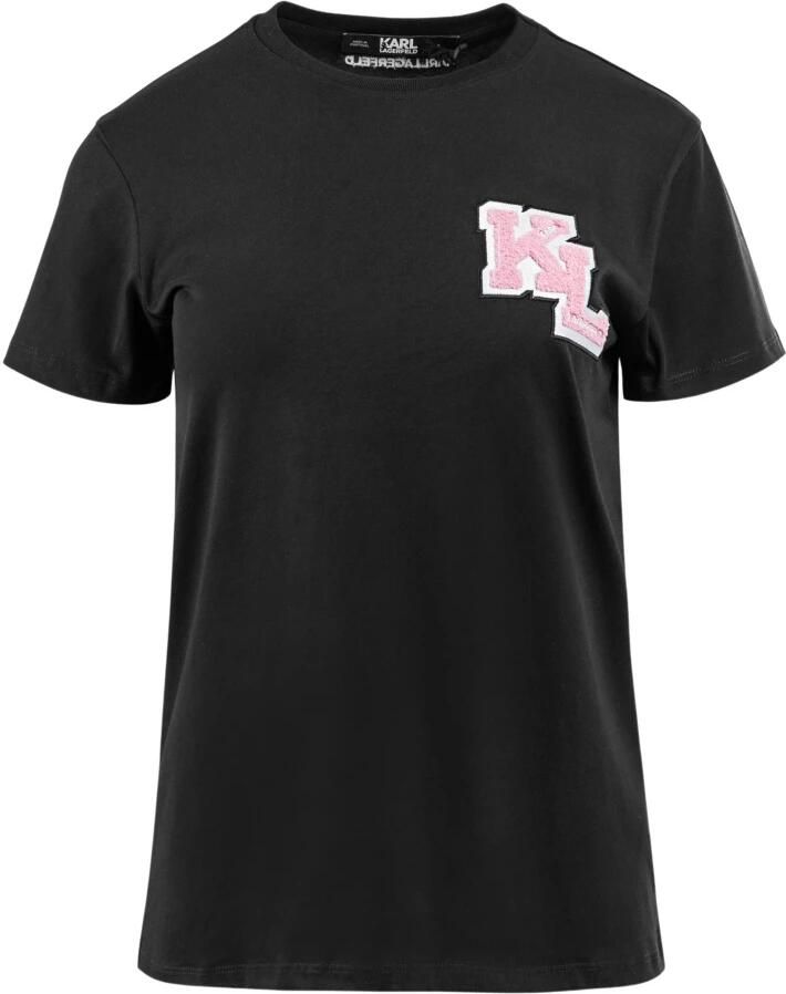 Karl Lagerfeld Zwarte dames T-shirt Black Dames