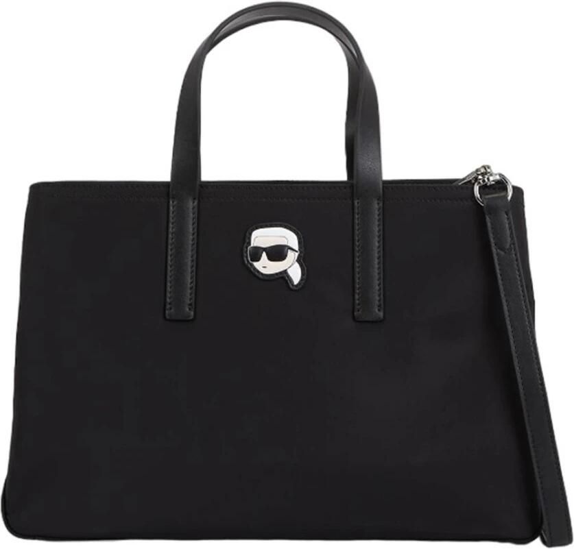 Karl Lagerfeld Verstelbare Schouderriem Tote Tas Black Dames - Foto 3