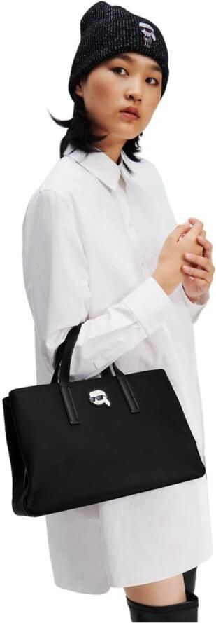 Karl Lagerfeld Verstelbare Schouderriem Tote Tas Black Dames - Foto 5