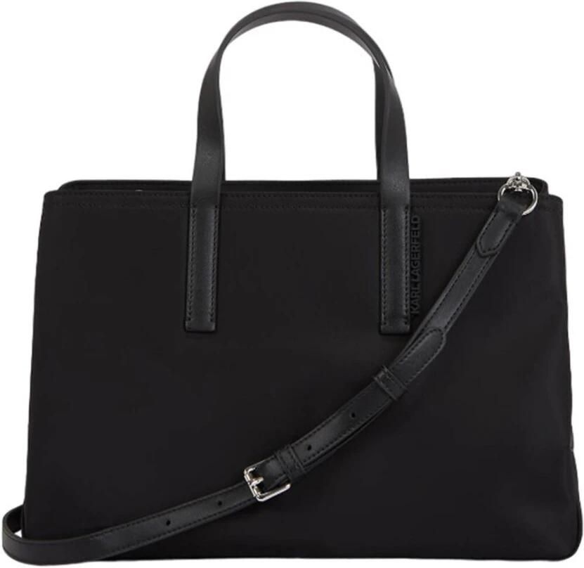 Karl Lagerfeld Verstelbare Schouderriem Tote Tas Black Dames - Foto 2