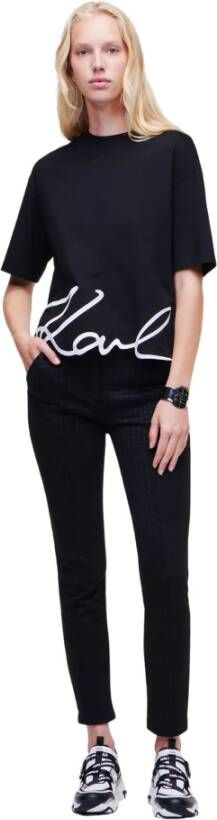 Karl Lagerfeld Kenmerkende zoom t-shirt Zwart Dames