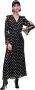 Karl Lagerfeld Kleed metaalmonogram Zwart Dames - Thumbnail 1