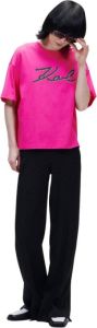 Karl Lagerfeld Logo T-Shirt Roze Dames