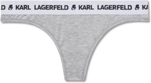 Karl Lagerfeld Logo Thong Grijs Dames