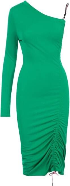 Karl Lagerfeld One-shoulder jurk Green Dames