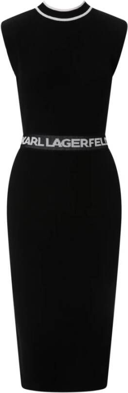 Karl Lagerfeld Midi Dresses Zwart Dames