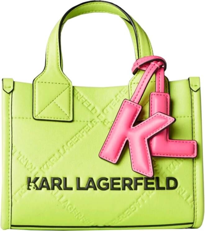 Karl Lagerfeld Tote Small K Skuare Embossed Zwart Dames