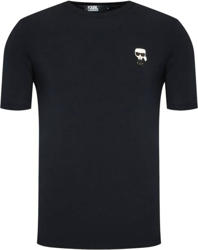 Karl Lagerfeld Blauw Logo-Patch T-Shirt van Blue Heren