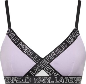 Karl Lagerfeld Ondergoed top Ikonik 2.0 Peephole beha Paars Dames