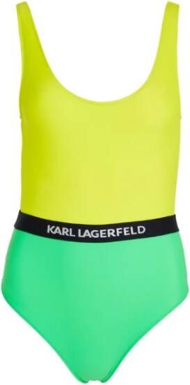 Karl Lagerfeld Color block badpakken Green Dames