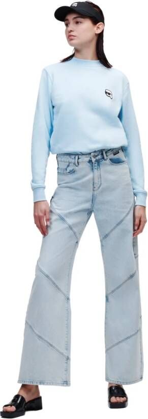 Karl Lagerfeld Pants Wide Leg Denim Blauw Dames