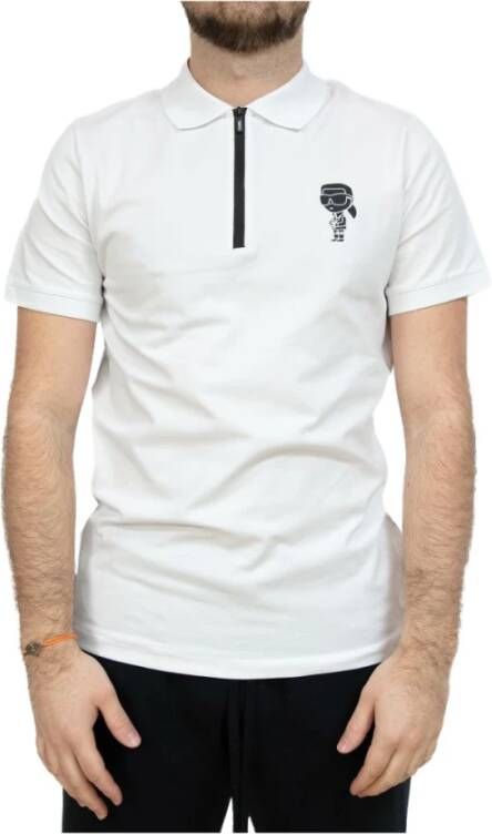 Karl Lagerfeld Polo Shirts Wit Heren