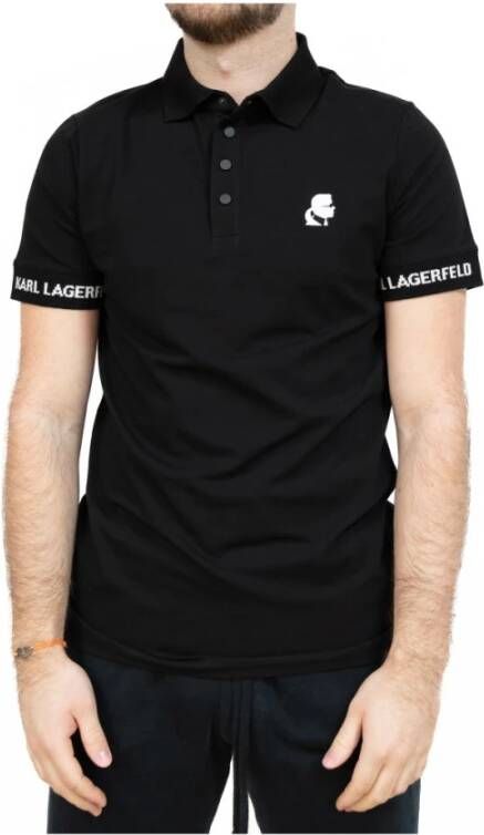 Karl Lagerfeld Polo Shirts Zwart Heren