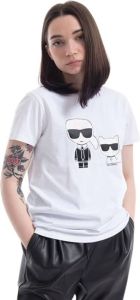 Karl Lagerfeld Print T-shirt Wit Dames