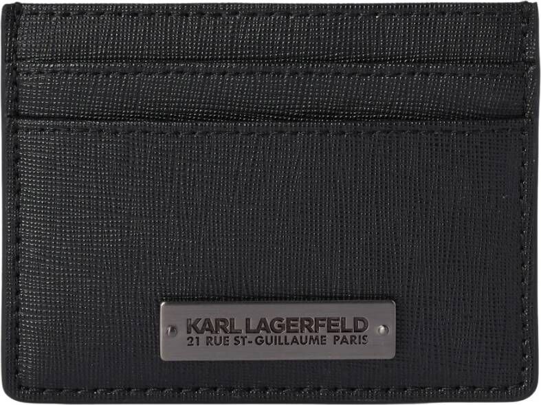 Karl Lagerfeld Rue St-Guillaume Klic-kaarthouder Zwart Heren