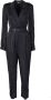 Karl Lagerfeld Zwarte Satijnen Jumpsuit met Cape Mouwen Black Dames - Thumbnail 1