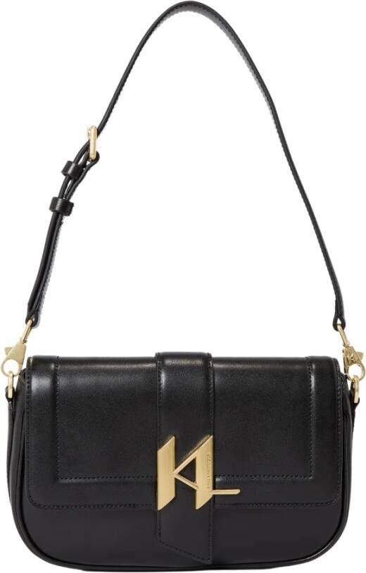 Karl Lagerfeld Hobo bags K Saddle Crossbody Bag in zwart